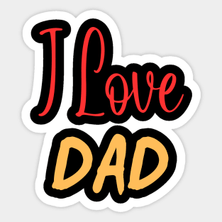 I-Love-Dad Sticker